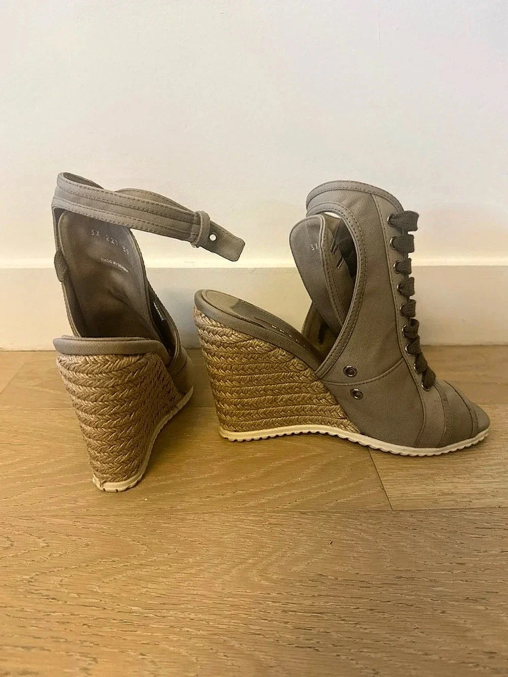 Prada Women's Wedge Sandals in Brown